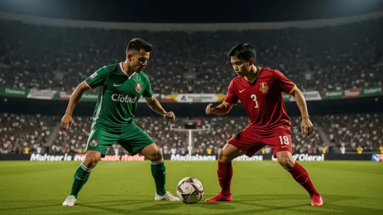 Mexico and South Korea players competing during World Cup 2026 match at Estadio Guadalajara