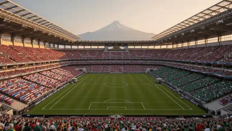 Lumen Field stadium packed with USA and Australia soccer fans for World Cup 2026 match