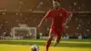 Portugal national team player in action on stadium pitch during World Cup match