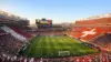 Levi's Stadium packed with Qatar and Switzerland fans during 2026 FIFA World Cup Group B match