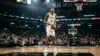 Victor Wembanyama shows intense focus during NBA Finals Game 1 against the Knicks