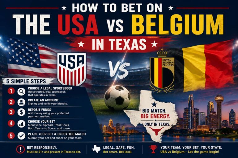 How To Bet On USA vs Belgium In Texas – TX Online Sports Betting