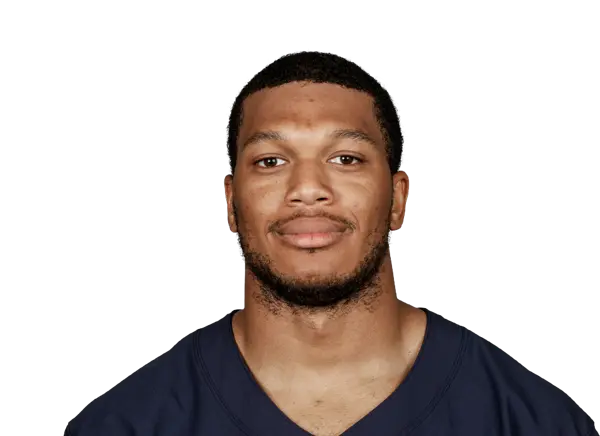 Headshot of NFL wide receiver DJ Moore in a dark jersey.