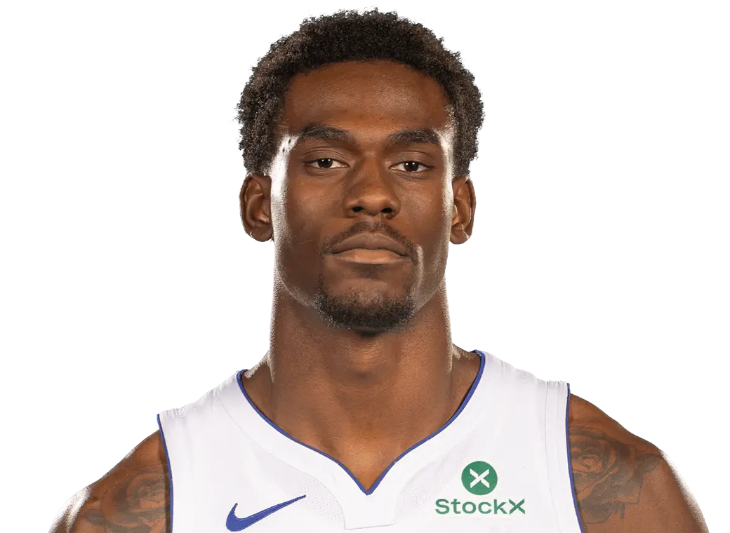 Headshot of Jalen Duren wearing a white Detroit Pistons jersey with a StockX sponsor patch.