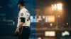 Minnesota Twins uniform with dramatic split lighting representing trade deadline uncertainty