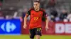 Leandro Trossard wearing Belgium national team jersey during a match.