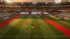 Soccer stadium pitch with Spain and Austria team colors for World Cup 2026 betting preview