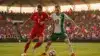 Switzerland and Algeria players competing in intense World Cup knockout match action