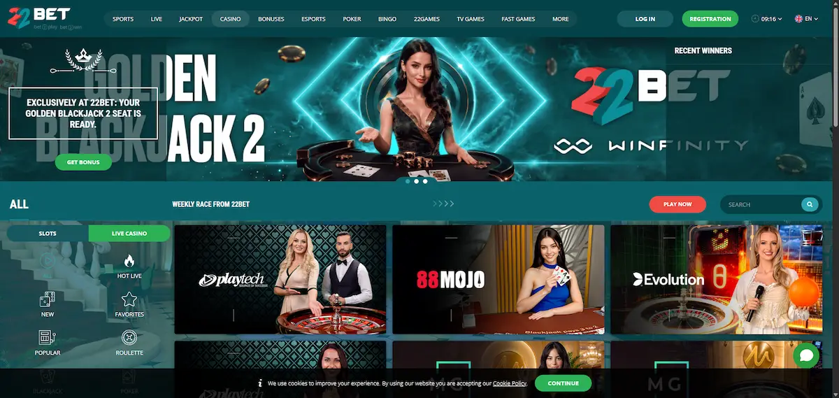 22Bet casino