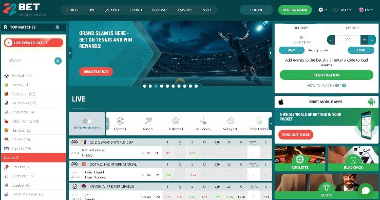 22bet cambodia screenshot
