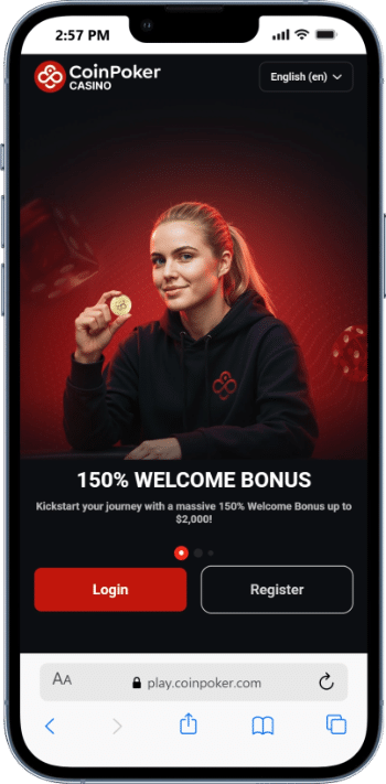 CoinPoker welcome bonus