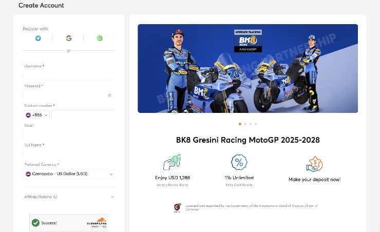 Create Your Betting Account