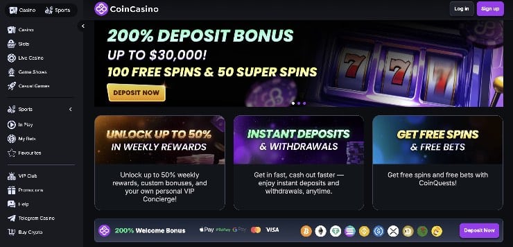 coincasino cambodia screenshot