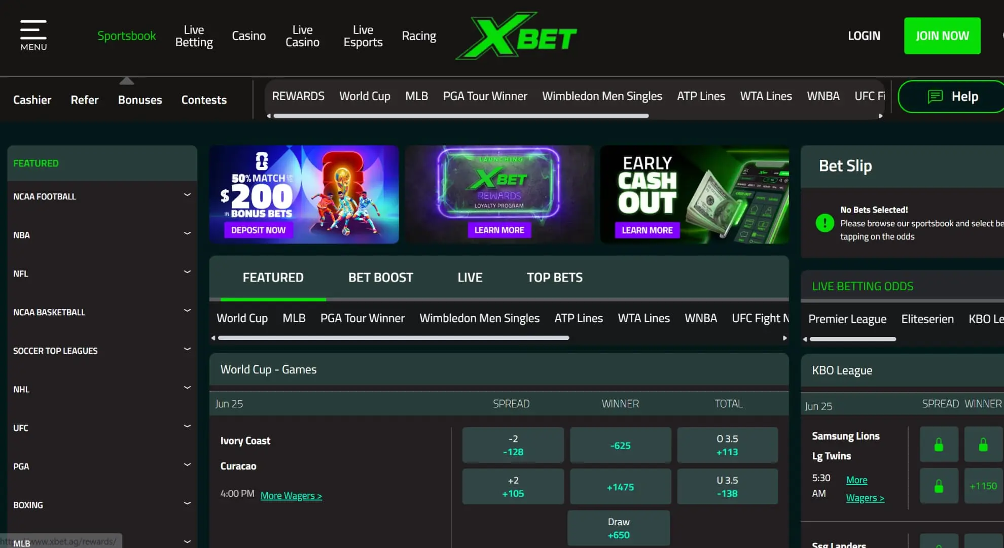 Xbet screenshot