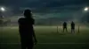 Empty football practice field illustrating uncertainty over Von Miller joining the Eagles